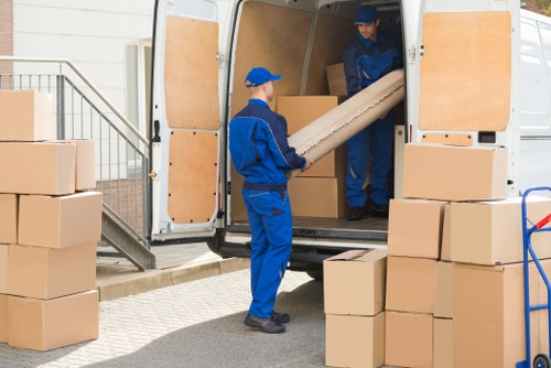 Office moving team handling furniture in Ickenham