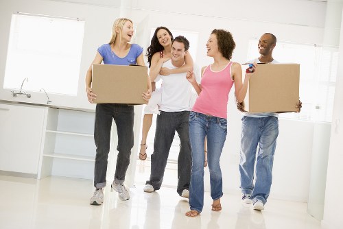 Local home moving service planning in Ickenham residential street