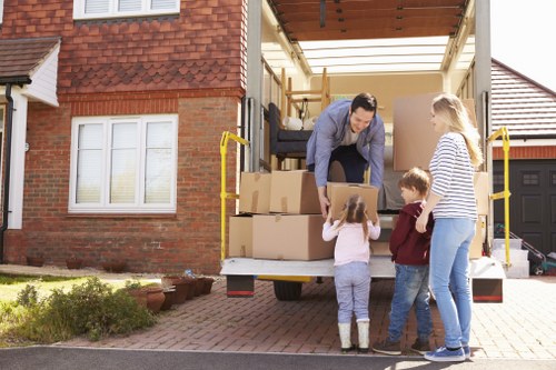 Removal team planning a flat move in Ickenham with careful access arrangements