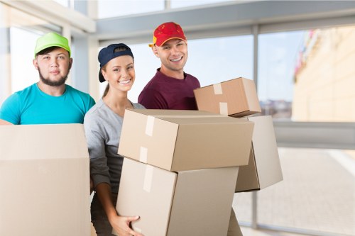 Removal team helping with a home move in Ickenham