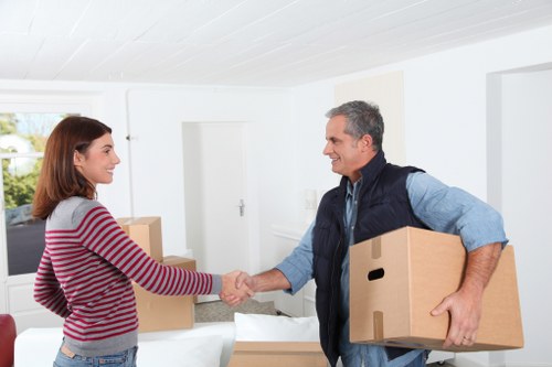 Office removal service handling desks and equipment in Ickenham