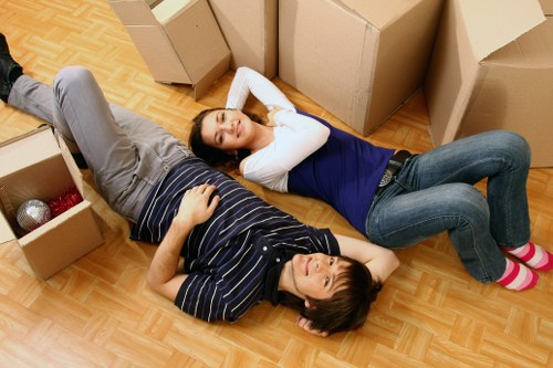 Commercial office removals with desks and equipment