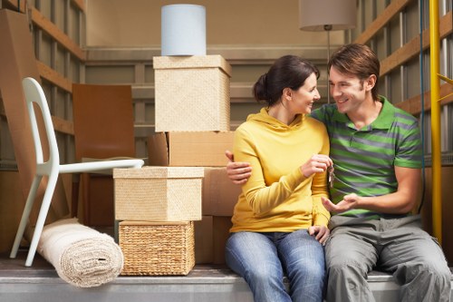 Man and van service handling furniture and boxes in Ickenham